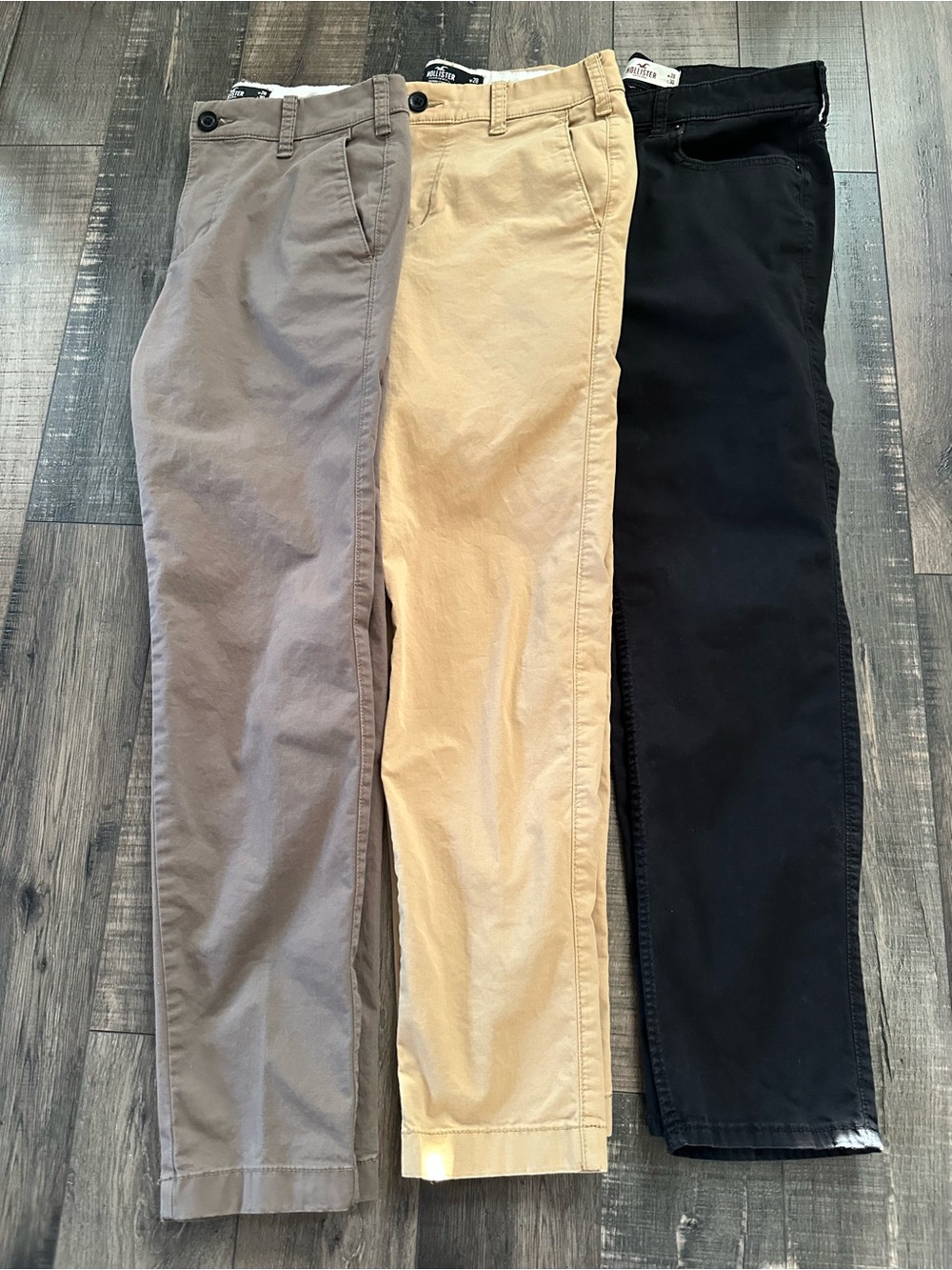 Hollister Chino Pants Mens 28x30 Epic Flex Stretch Casual Twill Lot Of 3